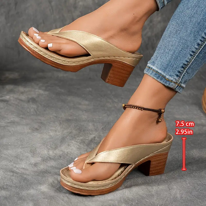 Cinzia – Bequeme Sandalen mit Blockabsatz