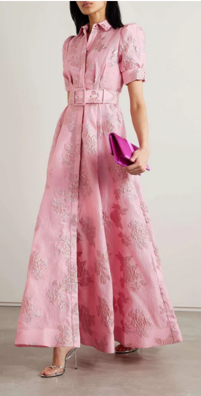 Vera â Elegantes Maxikleid mit PuffĂ€rmeln und tailliertem Schnitt