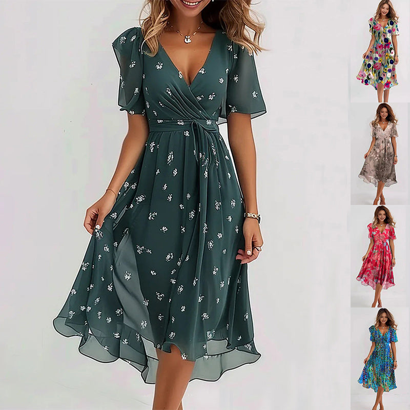 Priscilla | Elegantes Kurzarmkleid
