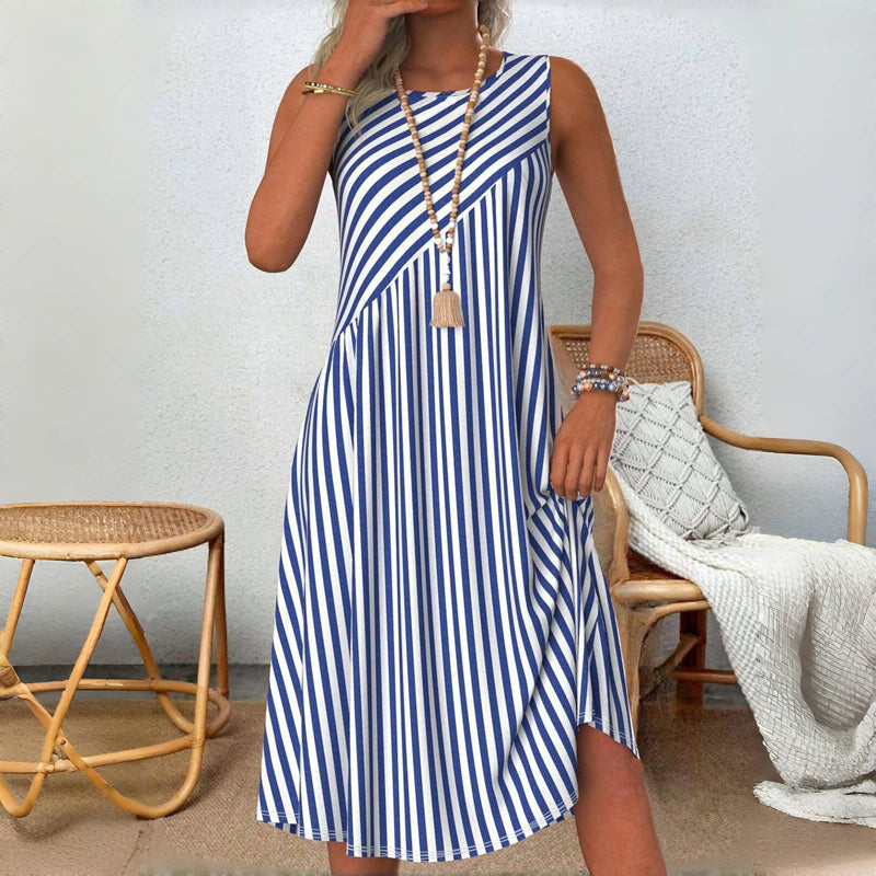 Nahla – Luftiges Sommerkleid im Streifenlook