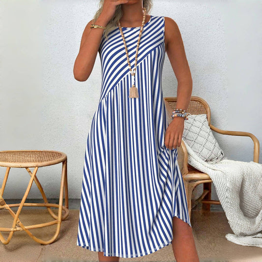 Nahla – Luftiges Sommerkleid im Streifenlook