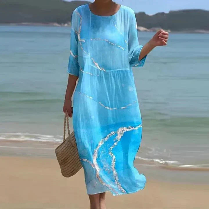 Margareta – Feminines Blumenkleid für stilvolle Sommertage