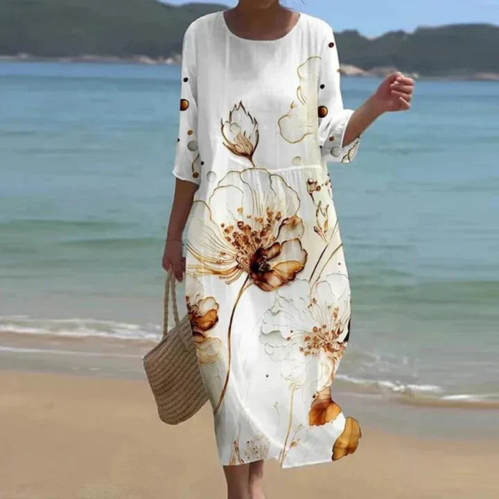 Margareta – Feminines Blumenkleid für stilvolle Sommertage
