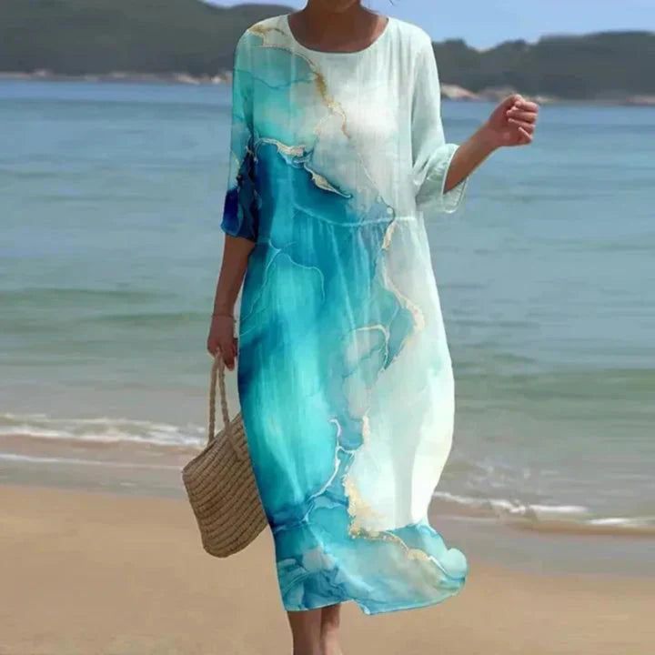 Margareta – Feminines Blumenkleid für stilvolle Sommertage