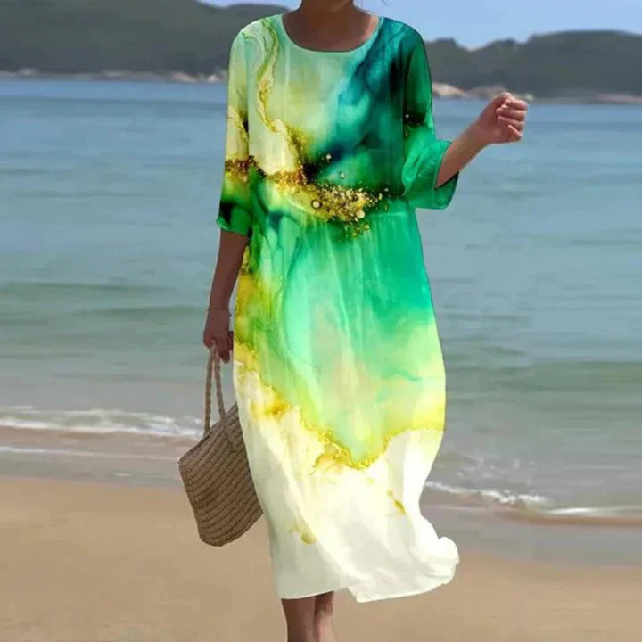 Margareta – Feminines Blumenkleid für stilvolle Sommertage