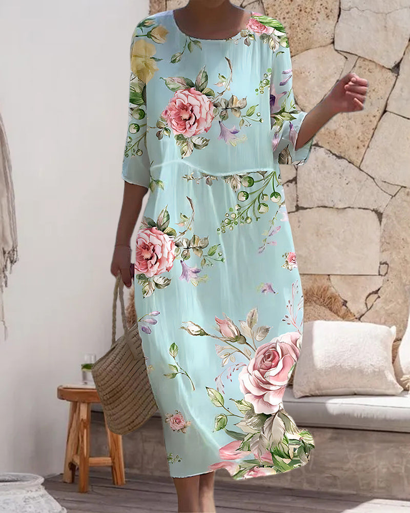 Margareta – Feminines Blumenkleid für stilvolle Sommertage