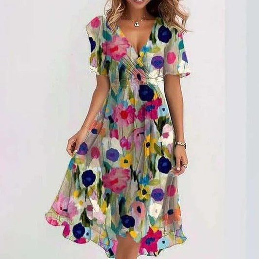 Priscilla | Elegantes Kurzarmkleid