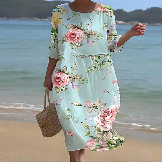 Margareta – Feminines Blumenkleid für stilvolle Sommertage