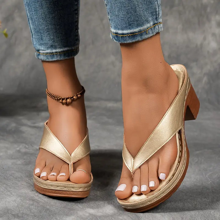 Cinzia – Bequeme Sandalen mit Blockabsatz