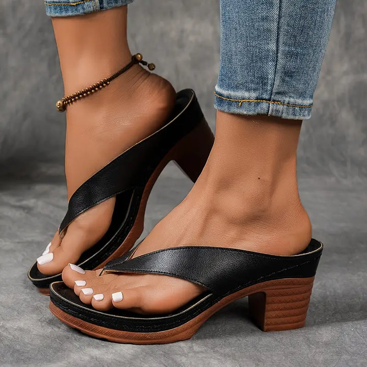 Cinzia – Bequeme Sandalen mit Blockabsatz