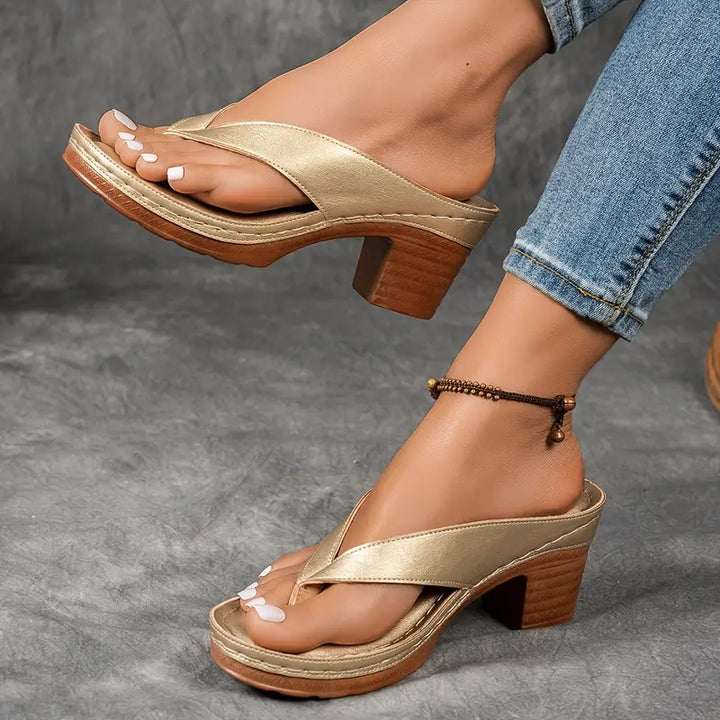 Cinzia – Bequeme Sandalen mit Blockabsatz