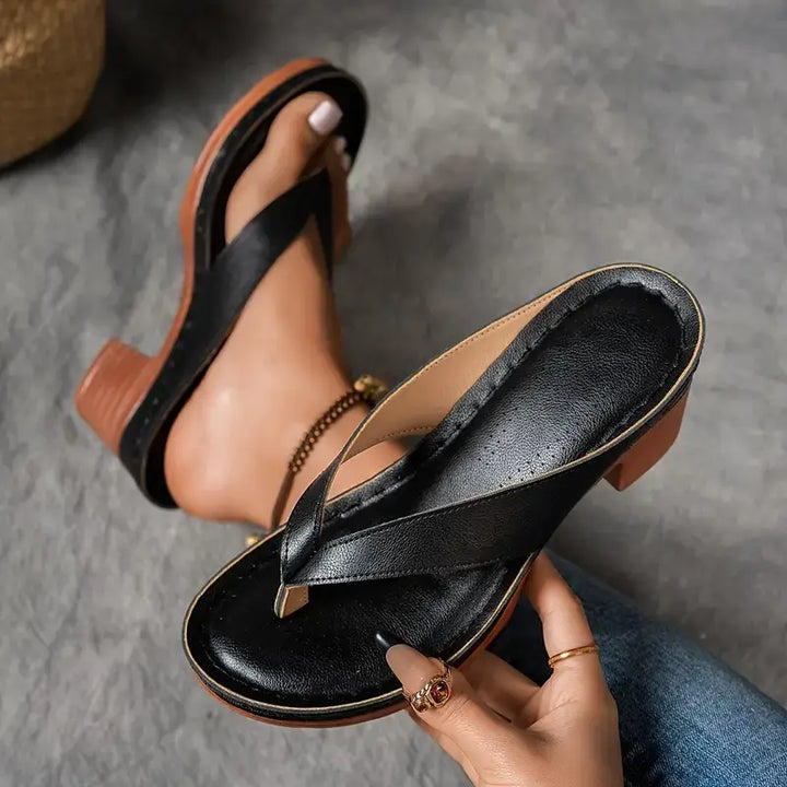 Cinzia – Bequeme Sandalen mit Blockabsatz