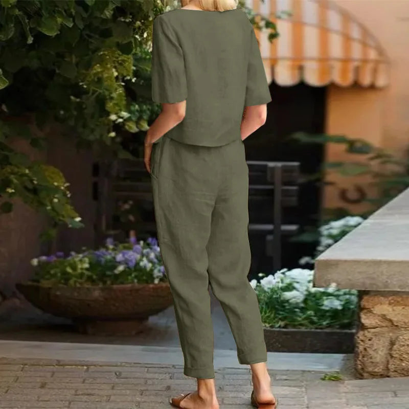 Vendela – Elegantes 2-teiliges Sommer-Set für Damen