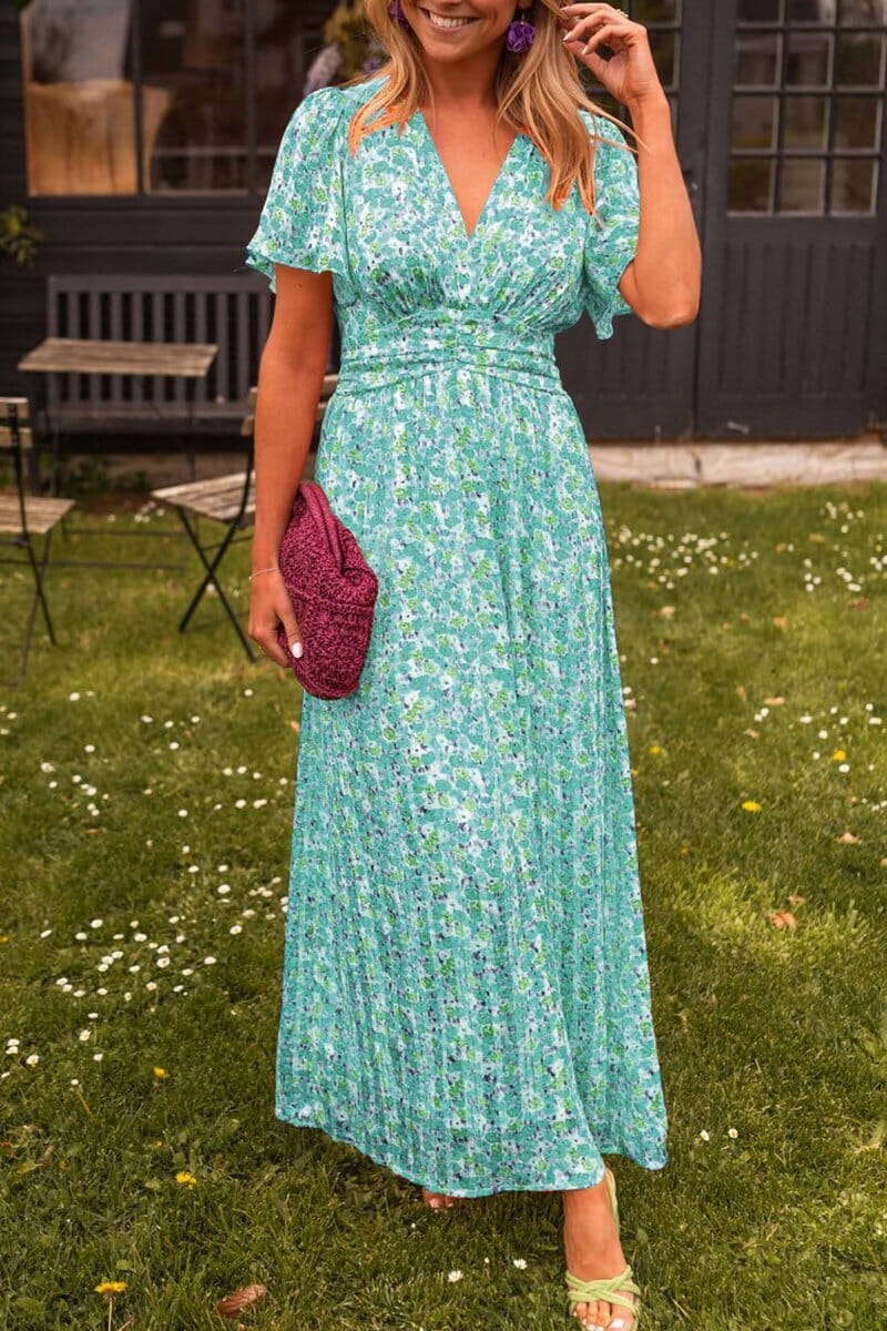 Sandra – Feminines Maxikleid mit verspieltem Flair