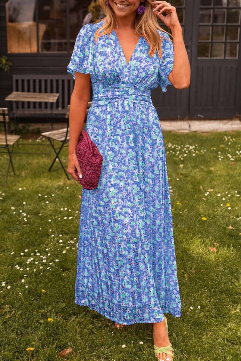 Sandra – Feminines Maxikleid mit verspieltem Flair