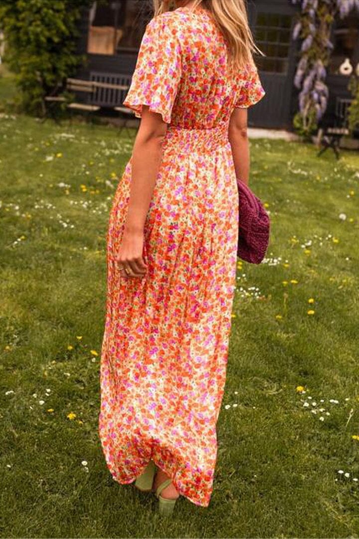 Sandra – Feminines Maxikleid mit verspieltem Flair